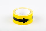 Safe Distance Black/Yellow Arrows Warning - Floor Tape